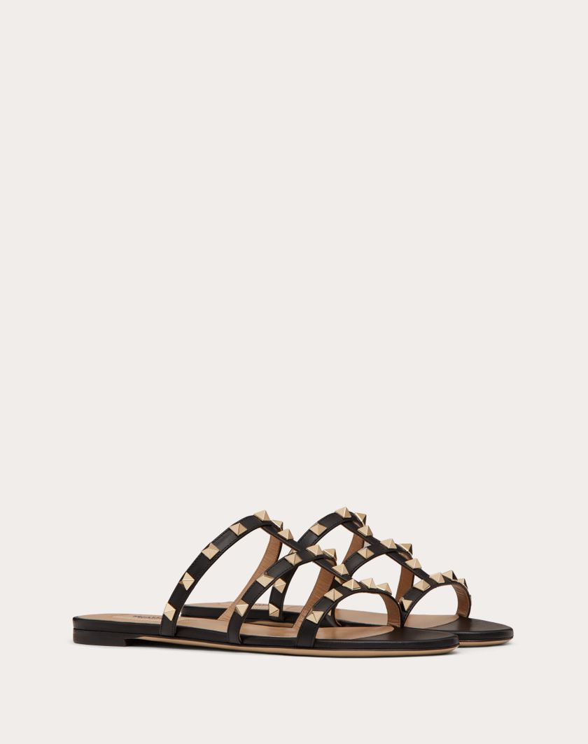 ROCKSTUD FLAT SLIDE SANDAL - Image 1